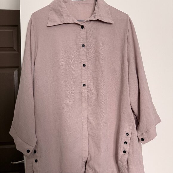 Casa Donna Tops - Button up Tunic